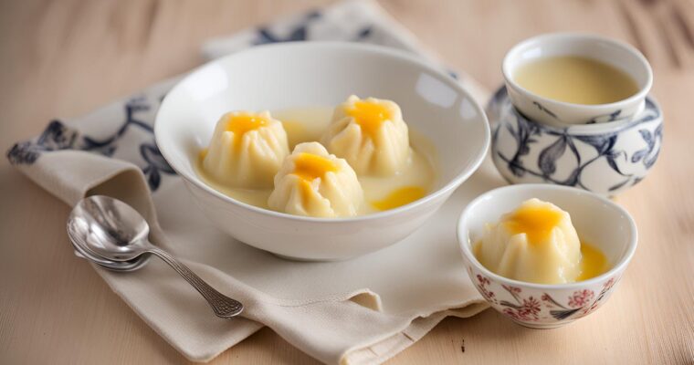 Egg Custard Dumplings: A Soft and Creamy Dessert