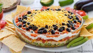 Seven-layer bean dip