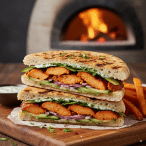 Grilled Tandoori Chicken Sandwich (Indian Spiced Chicken Sandwich)