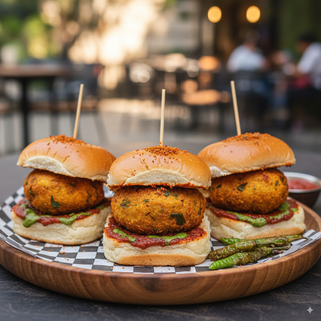 Vada Pav (Indian Spiced Potato Burger)